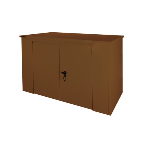 Safestor Richmond Metal Garden Shed Clay Brown SFSC016-317