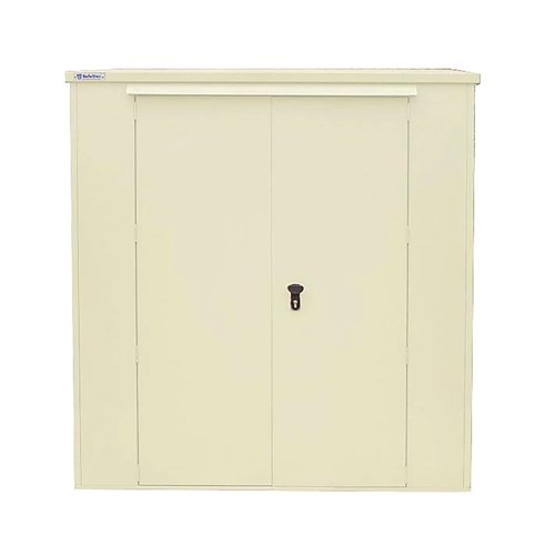 Safestor Harrogate Metal Garden Potting Shed Ivory SFSC017-316