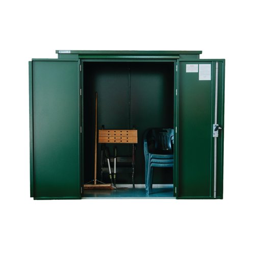 Safestor Richmond Metal Garden Shed Fir Green SFSC016-318