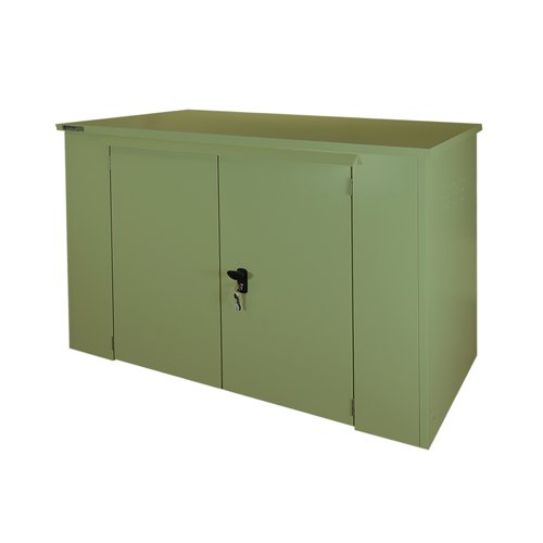 Safestor Richmond Metal Garden Shed Lakeland Light Green SFSC016-319