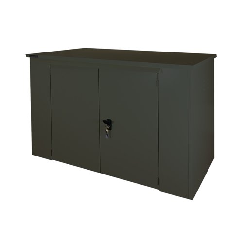 Safestor Richmond Metal Garden Shed Dark Grey SFSC016-315