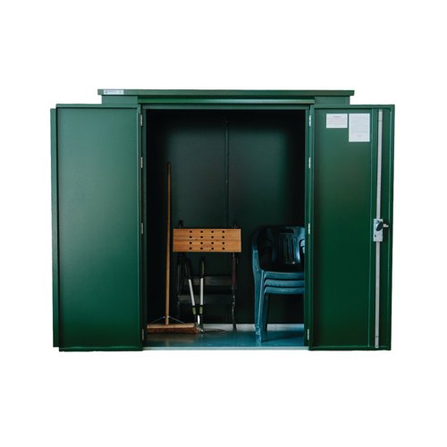 Safestor Harrogate Metal Garden Potting Shed Fir Green SFSC017-318