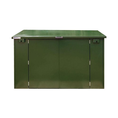 Safestor Ripon Lift-Up Lid Metal Garden Shed Fir Green SFSC004-318