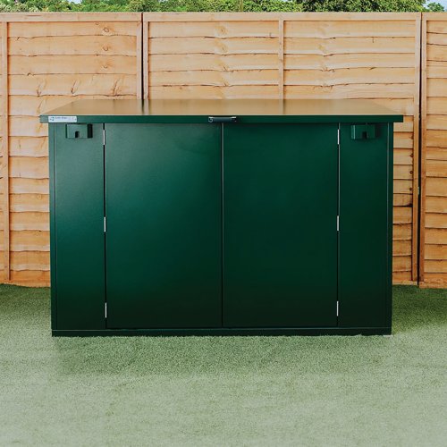 Safestor Ripon Lift-Up Lid Metal Garden Shed Fir Green SFSC004-318