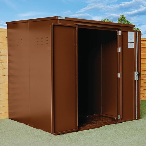 Safestor Ryedale Metal Storage Unit Clay Brown SFSC018-317