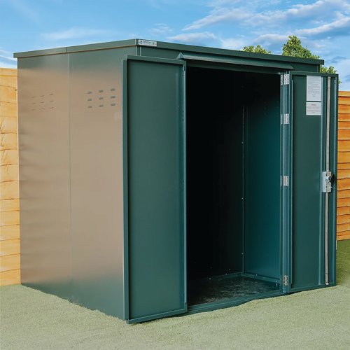 Safestor Ryedale Metal Storage Unit Fir Green SFSC018-318