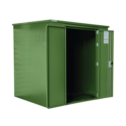 Safestor Ryedale Metal Storage Unit Lakeland Light Green SFSC018-319