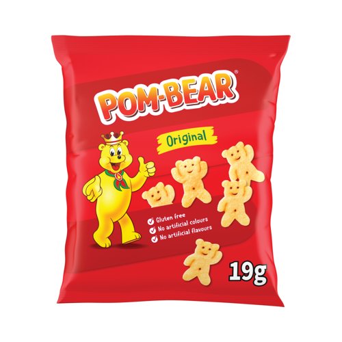 Pom-Bear Original Potato Crisps 19g Pack of 36 09079