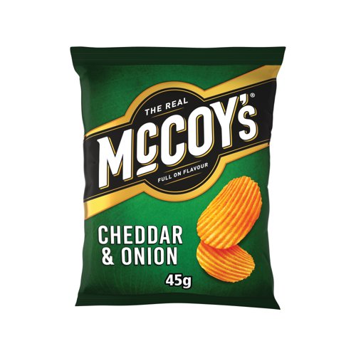 McCoys Cheddar and Onion Crisps 45g Pack of 36 09005