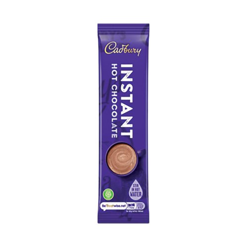 The UK's favourite hot chocolate with the instantly recognisable, delicious Cadbury flavour. This instant drink is easy to make; simply add hot water for a delightful alternative to tea and coffee. Great for use in the office, or at home, this pack contains 50 sachets of just the right amount for a lovely hot chocolate drink.