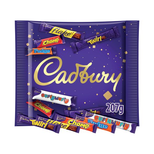 Cadbury Chocolate Treat Size Bars Bag 207g 4310829