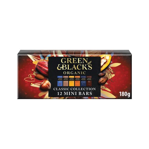 Green and Blacks Organic Classic Mini Chocolate Bar Collection 180g 4316497
