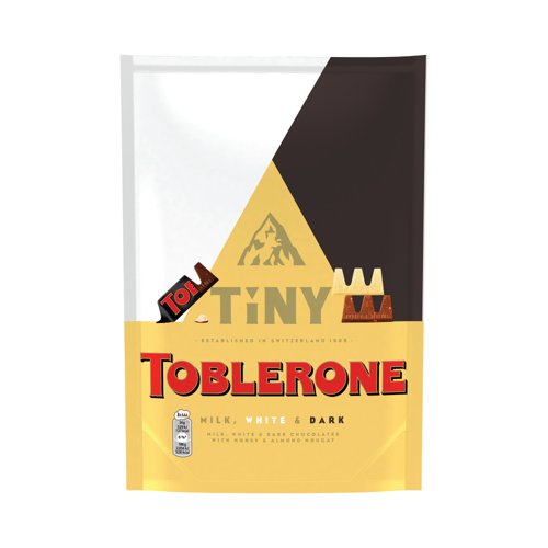Toblerone Tiny Milk/White/Dark Chocolate Bars Pouch 280 Grams