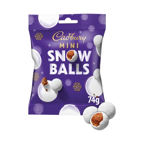 Cadbury Mini Snowball Chocolates Bag 80 Grams
