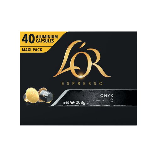 L Or Nespresso Onyx Capsules (Pack of 40) 4019265