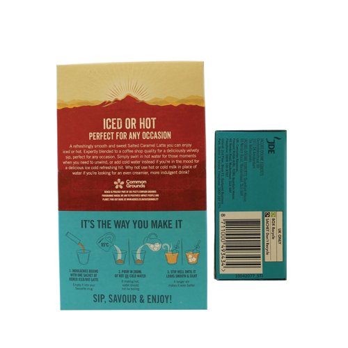 Kenco Iced/Hot Salted Caramel Latte Sachets 20.3g (Pack of 8) FOKEN030