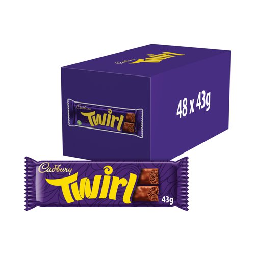 Cadbury Twirl 43g (Pack of 48) 611498 | Mondelez International