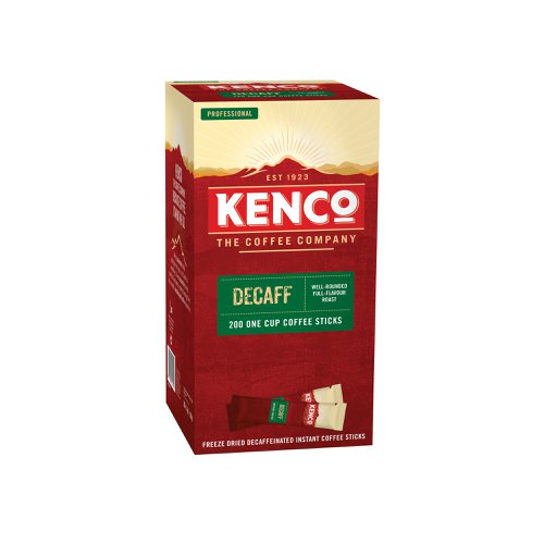 Kenco Instant Freeze Dried Decaffeinated Coffee Sticks 1.8g (Pack of 200) 4032262