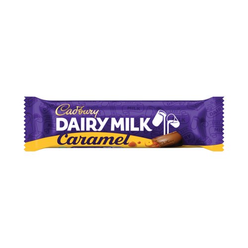 Cadbury Dairy Milk Caramel Chocolate Bar 45g Pack of 48 4276628