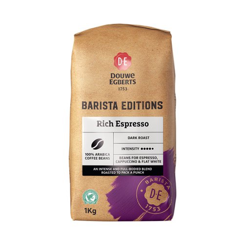 Douwe Egberts Barista Edition Rich Espresso Coffee Beans 1kg 4070188