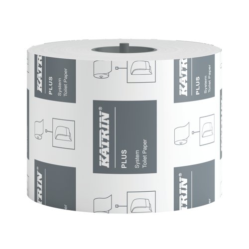 Katrin Plus System Toilet Roll 2-Ply 684 Sheets White Pack of 36 87365