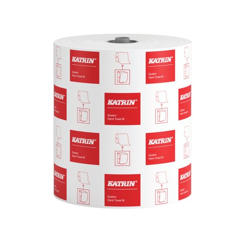 Katrin Dispenser Hand Towel Roll 1-Ply Medium White (Pack of 6) 97401