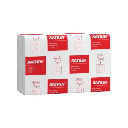 Katrin 2-Ply Z-Fold Paper Towel Non-Stop Medium x160 Pack of 21 101153