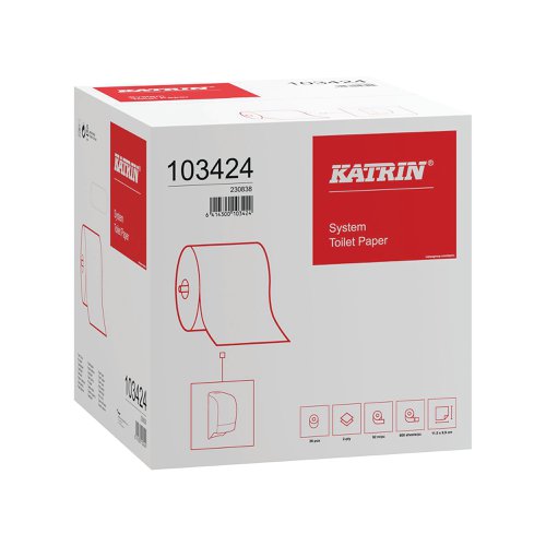 Katrin Classic ECO Toilet Roll 2-Ply 800 Sheets (Pack of 36) 103424