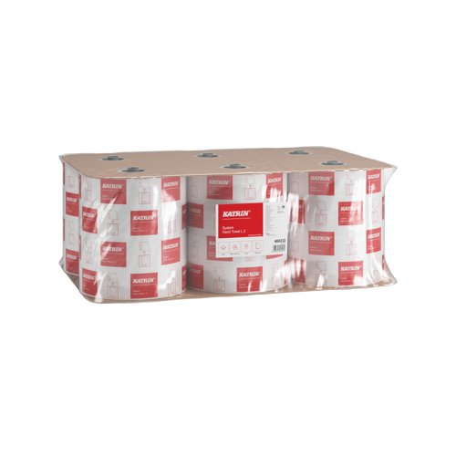 Katrin Paper Towel Roll 2-Ply Large White (Pack of 6) 460232
