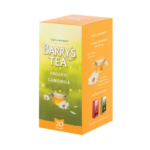 Barrys Organic Camomile Tea String/Tag/Envelope (Pack of 20) 2806