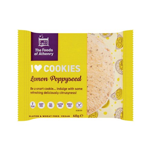 The Foods of Athenry Gluten Free Lemon and Poppyseed Cookie (Pack of 20) 581781