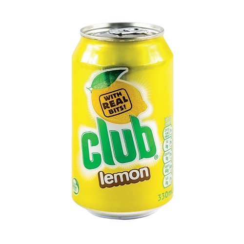 Club Lemon Soft Drink Can 330ml (Pack of 24) 382568