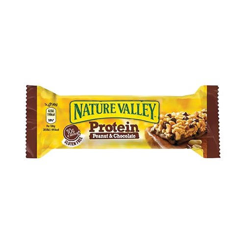 Nature Valley Peanut and Chocolate Protein Bar 40g Pack of 12 125000