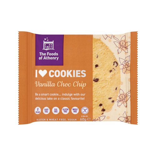 The Foods of Athenry Gluten Free Vanilla Choc Chip Cookie (Pack of 20) 440161
