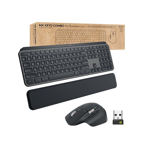 Logitech MX Keys Combo for Business Gen 2 Keyboard and Mouse Set QWERTY UK International 920-010932