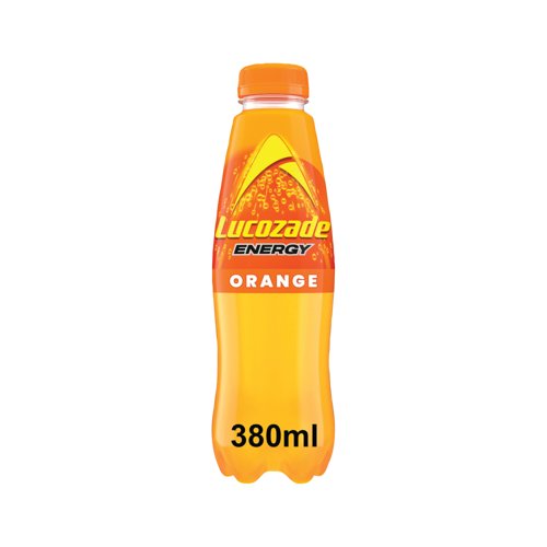 Lucozade Energy Bottle Orange 380ml Pack of 24 936162