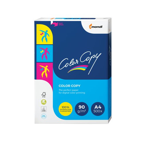 Designed to provide quality colour laser copies, Color Copy White 90gsm A4 Paper is the perfect paper for home and office. Ensuring that inks don't mix to provide you with a level of colour separation and clarity that cannot be beaten, this paper is designed for precision use. Whether you are creating posters, flyers or leaflets, this paper will ensure that the results are vibrant and eye-catching.