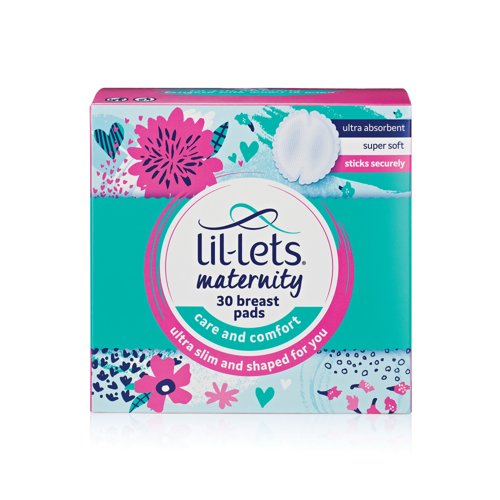 Lil-Lets Sanitary Maternity Breast 30 Pads Pack of 4 95MATBP30