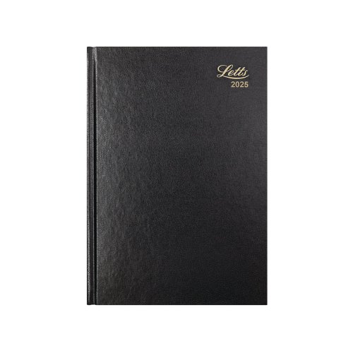 Letts A5 Business Diary Week To View Black 2025 LT31XBK25