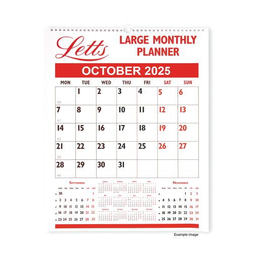 Letts Large Monthly Planner 2025 LTLMP25 Calendars LTLMP25