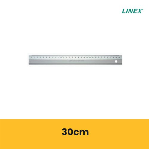 Linex Hobby Cutting Ruler 300mm Aluminium 100413070 | Hamelin