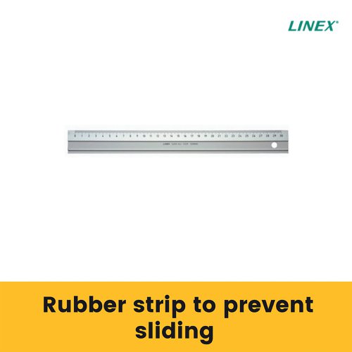 Linex Hobby Cutting Ruler 300mm Aluminium 100413070 | Hamelin