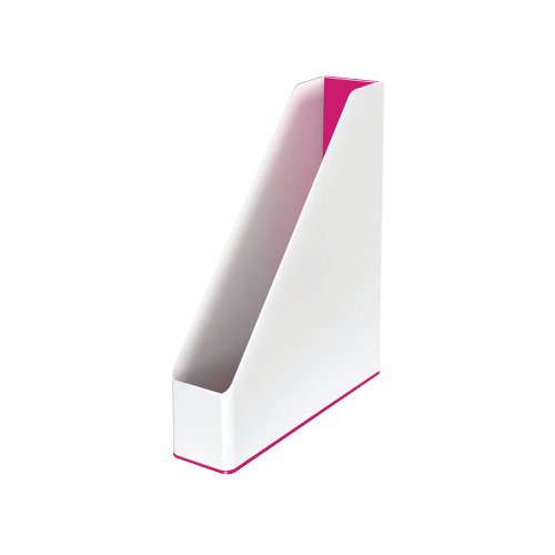 Leitz WOW Magazine File Dual Colour White/Pink 53621023 | ACCO Brands