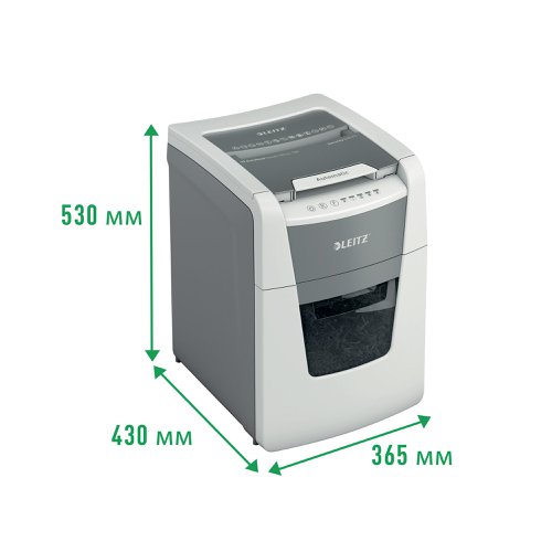 Leitz IQ Autofeed Office 100 Micro-Cut P-5 Shredder White 80121000