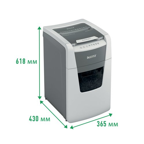 Leitz IQ Autofeed Office 150 Micro-Cut P-5 Shredder White 80141000