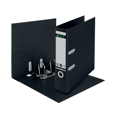 Leitz LAF180 Recycled 80mm A4 Black (10 Pack) 10180095 | ACCO Brands