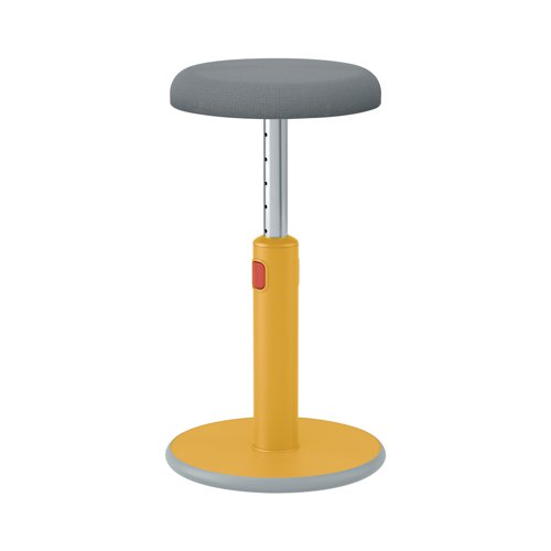 Leitz Ergo Cosy Active Sit/Stand Stool 370x370x690mm Warm Yellow 65180019