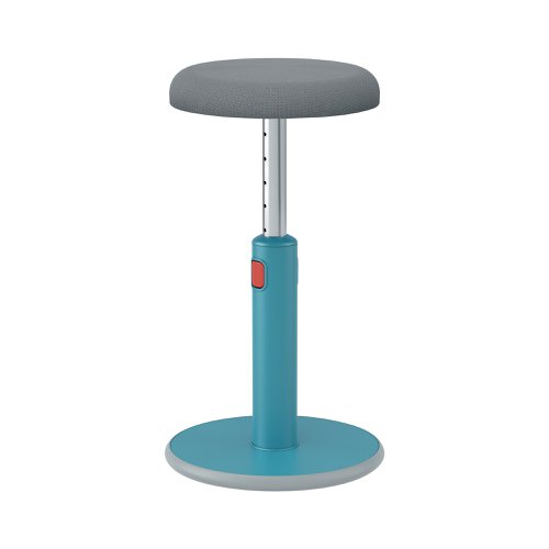 Leitz Ergo Cosy Active Sit/Stand Stool 370x370x690mm Calm Blue 65180061