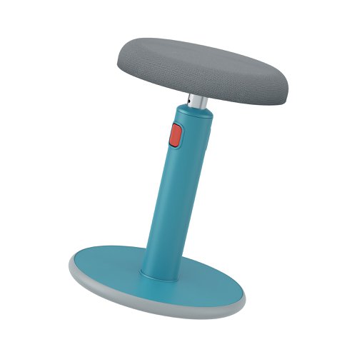 Leitz Ergo Cosy Active Sit/Stand Stool 370x370x690mm Calm Blue 65180061