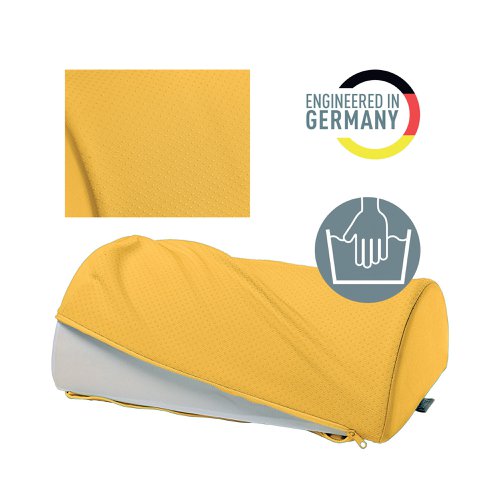 Leitz Ergo Cosy Foot Rest 260x405x140mm Warm Yellow 53710019